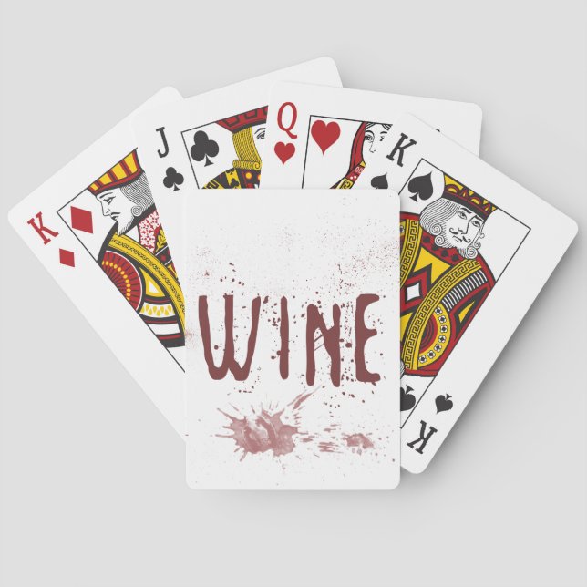 Baraja De Cartas Vino (Reverso)