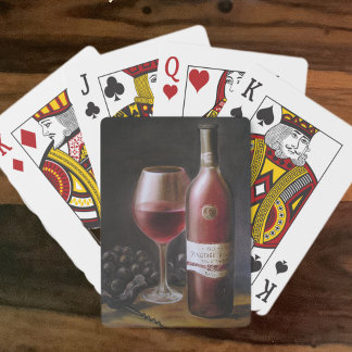 Baraja De Cartas Vino Rojo
