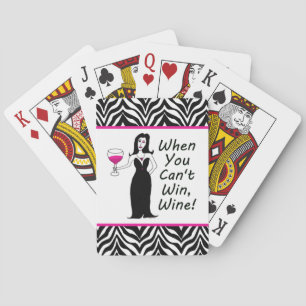 Baraja De Cartas Vino Vixen cuando no puedes ganar, vino