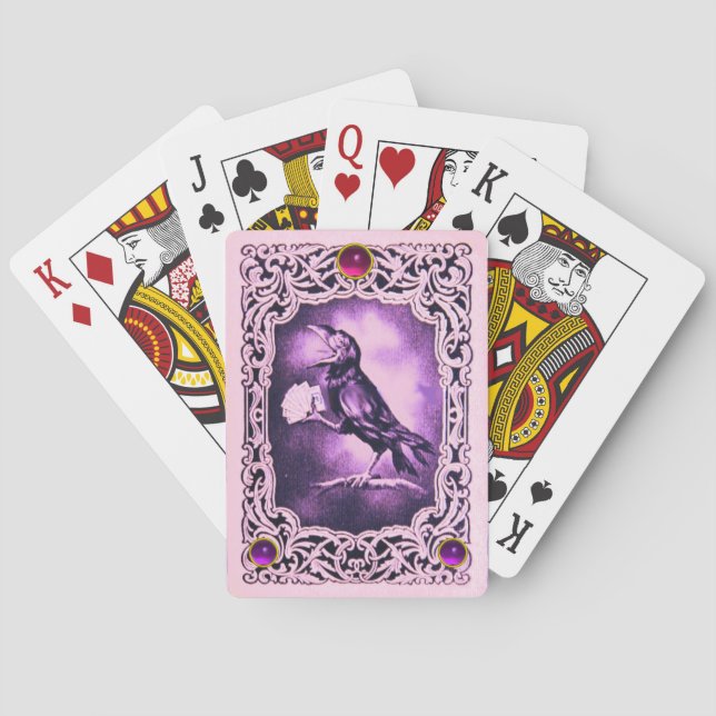 Baraja De Cartas Vintage Amethyst Púrpura Púrpura Vintage (Reverso)