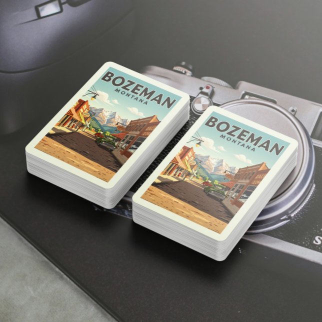 Baraja De Cartas Vintage Bozeman Montana (Subido por el creador)