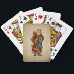 Baraja De Cartas Vintage Christmas Old World Santa Claus<br><div class="desc">Jugando cartas con un viejo Navidad vintage de Santa Claus. El clásico santa del viejo mundo, con su famoso abrigo rojo y llevando una bolsa llena de juguetes. Este Santa de la vieja usanza es delgado y tiene un bastón para caminar por la tierra regalando juguetes a todos los chicas...</div>