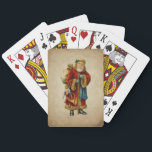 Baraja De Cartas Vintage Christmas Old World Santa Claus<br><div class="desc">Jugando cartas con un viejo Navidad vintage de Santa Claus. El clásico santa del viejo mundo, con su famoso abrigo rojo y llevando una bolsa llena de juguetes. Este Santa de la vieja usanza es delgado y tiene un bastón para caminar por la tierra regalando juguetes a todos los chicas...</div>
