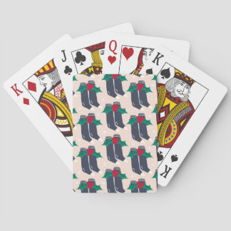 Baraja De Cartas Vintage Christmas Wall Art