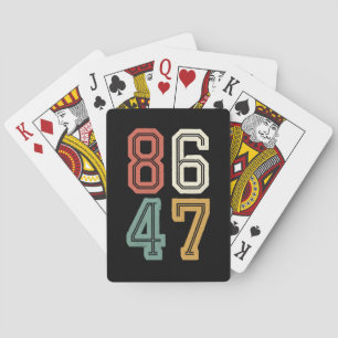 Baraja De Cartas Vintage Classic 86 47 Anti Trump 2024 Impeach