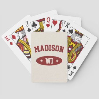 Baraja De Cartas Vintage Collegiate Style Wisconsin Playing Cards