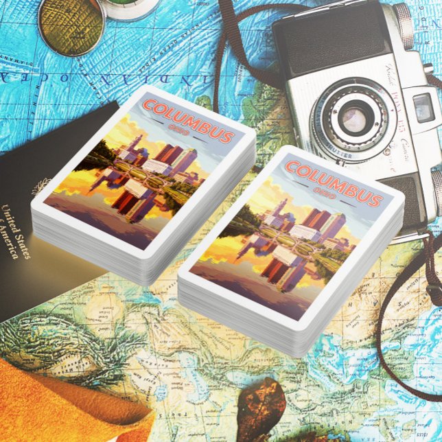 Baraja De Cartas Vintage Columbus Ohio (Subido por el creador)