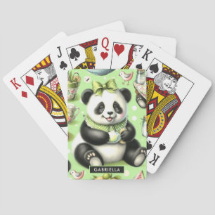 Baraja De Cartas Vintage Cute Baby Panda