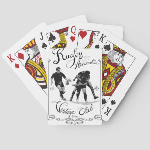 Baraja De Cartas Vintage de la asociación del rugbi