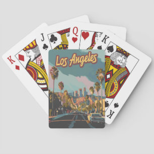 Baraja De Cartas Vintage de Los Angeles California