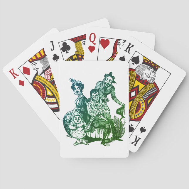 Baraja De Cartas Vintage Dickens Villains (Reverso)
