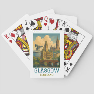 Baraja De Cartas Vintage Glasgow Escocia Viajes