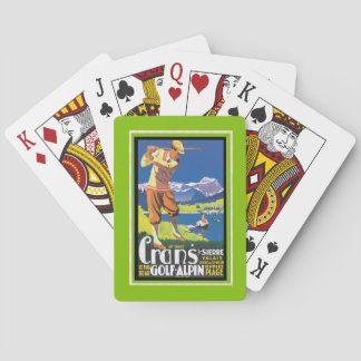 Baraja De Cartas Vintage Golf Crans-sur-Sierre