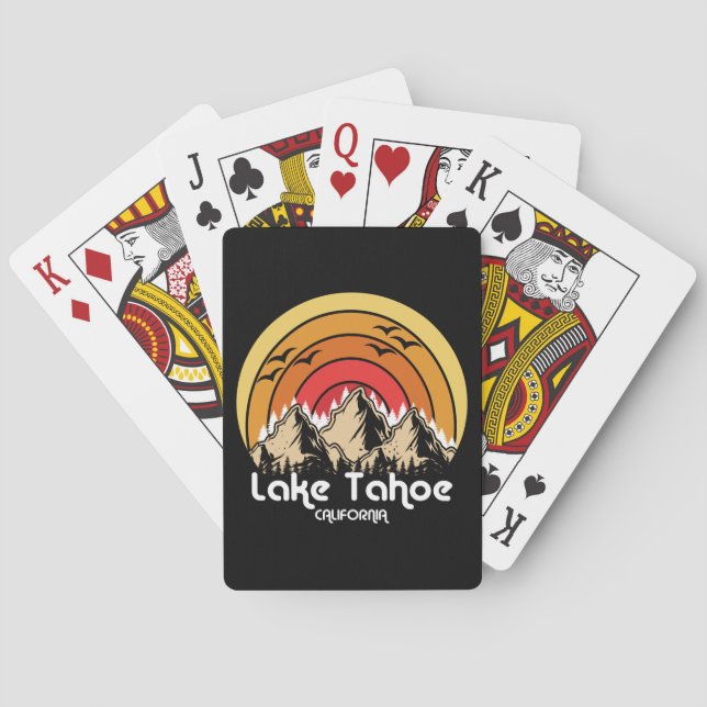 Baraja De Cartas Vintage Lake Tahoe California (Reverso)