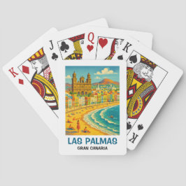 Baraja De Cartas Vintage Las Palmas Gran Canaria Playa de Las Cante