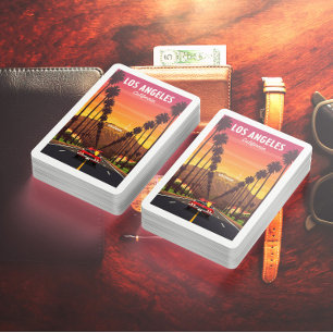 Baraja De Cartas Vintage Los Angeles California