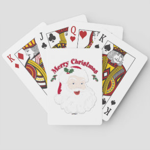 Baraja De Cartas Vintage Merry Christmas Santa