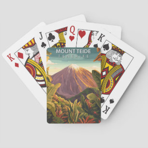 Baraja De Cartas Vintage Monte Teide Tenerife Canarias