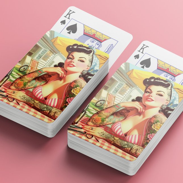 Baraja De Cartas Vintage Old School Pin-up (Subido por el creador)