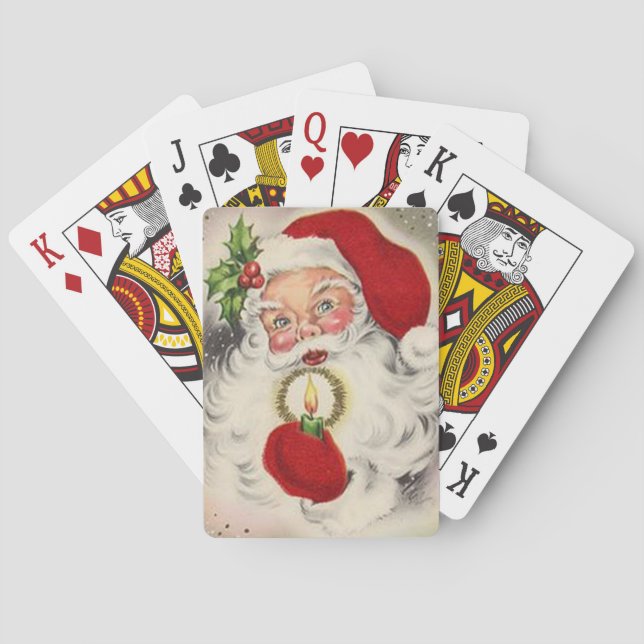 Baraja De Cartas Vintage Papá Noel (Reverso)