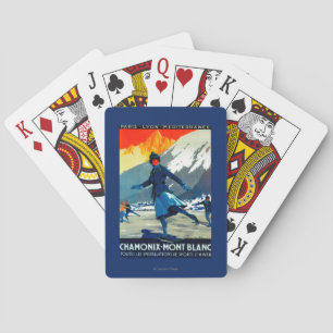 Baraja De Cartas Vintage PosterEurope de Chamonix-Mont Blanc