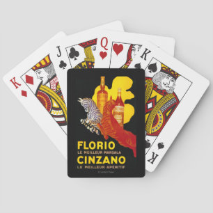 Baraja De Cartas Vintage PosterEurope de Florio Cinzano