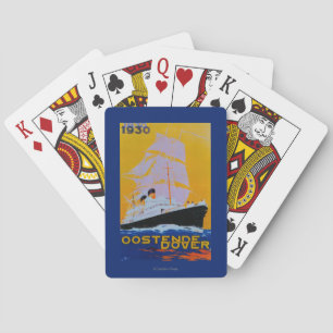 Baraja De Cartas Vintage PosterEurope de Oostende Dover
