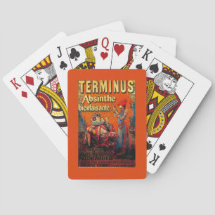 Baraja De Cartas Vintage PosterEurope del ajenjo del término