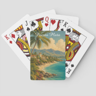 Baraja De Cartas Vintage Puerto Plata República Dominicana Tropical