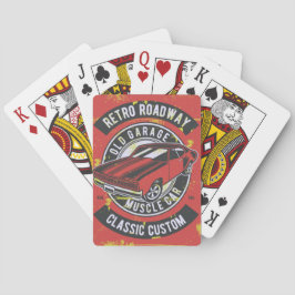 Baraja De Cartas Vintage Retro Hot Rod