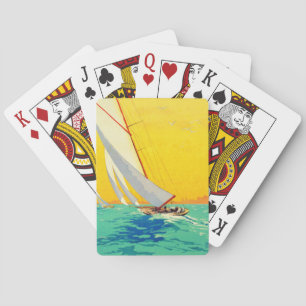 Baraja De Cartas Vintage Sail Bots French Travel