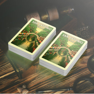 Baraja De Cartas Vintage San Antonio Texas