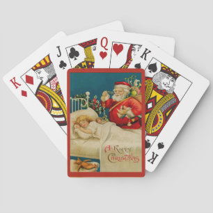 Baraja De Cartas Vintage Santa Claus