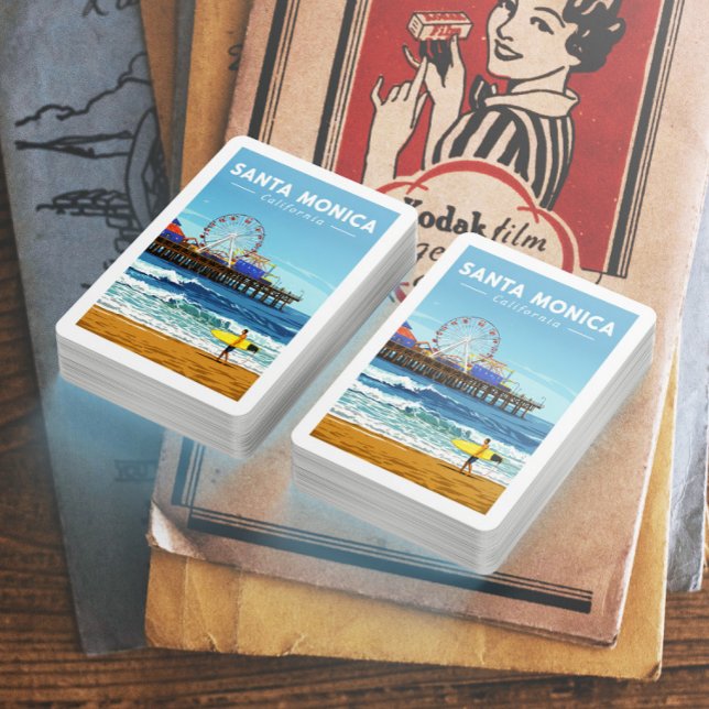 Baraja De Cartas Vintage Santa Monica California (Subido por el creador)