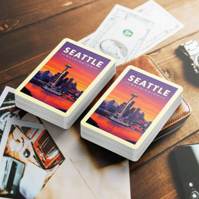Baraja De Cartas Vintage Seattle Washington (Subido por el creador)