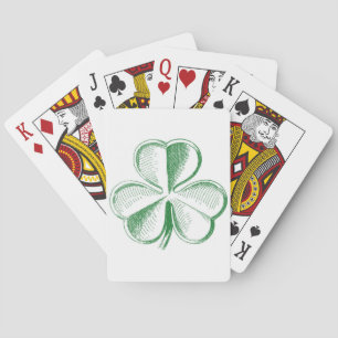 Baraja De Cartas Vintage Shamrock