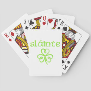 Baraja De Cartas Vintage Slainte Cute Chequea Buena Salud Diversión