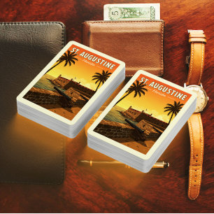 Baraja De Cartas Vintage St. Augustine Florida