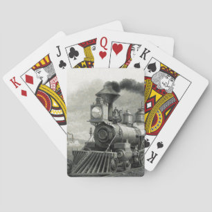 Baraja De Cartas Vintage Steam Train