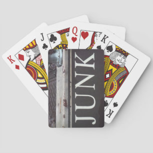 Baraja De Cartas Vintage Tow Truck JUNK SIGN