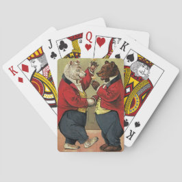Baraja De Cartas Vintage victoriano feliz, gay, osos bailarines