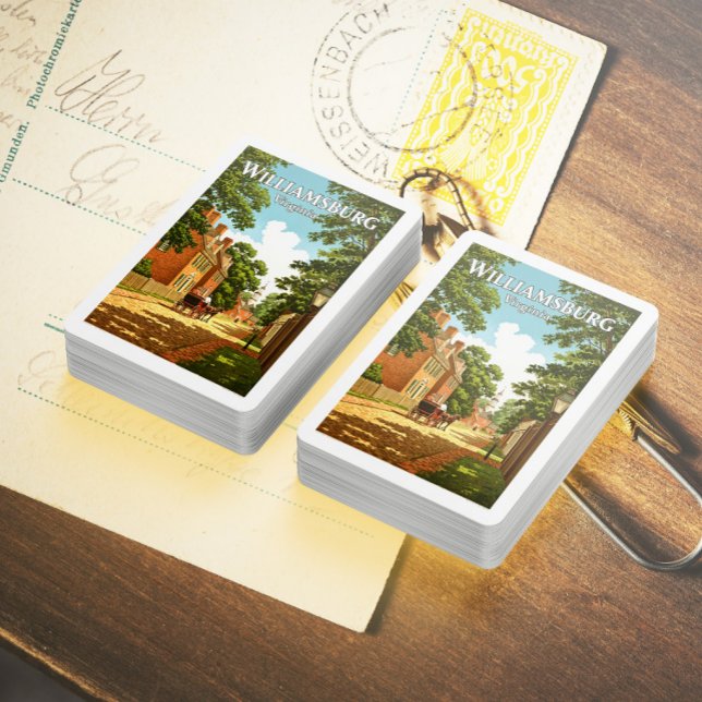 Baraja De Cartas Vintage Williamsburg Virginia (Subido por el creador)