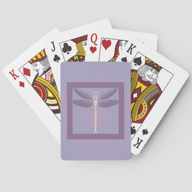Baraja De Cartas Violet Dragonfly (Reverso)