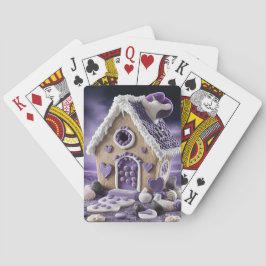 Baraja De Cartas Violet Enchanted Gingerbread House Playing Cards