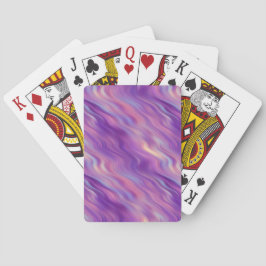 Baraja De Cartas Violet Purple Wavy Texture