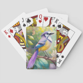 Baraja De Cartas Violet Tufted Jay Fantasy Bird