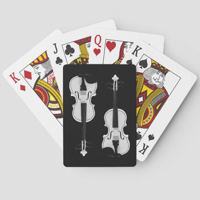 Baraja De Cartas Violines (Reverso)