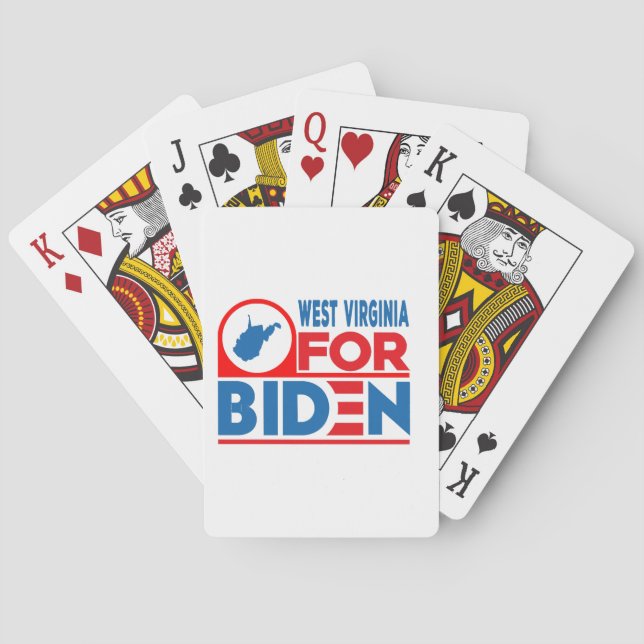 Baraja De Cartas VIRGINIA OCCIDENTAL PARA Biden (Reverso)