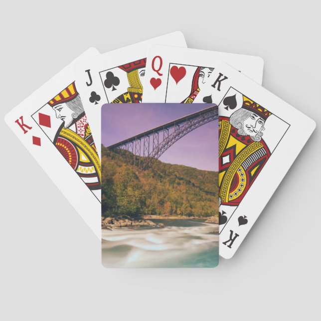 Baraja De Cartas Virginia Occidental, parque de estado Babcock (Reverso)