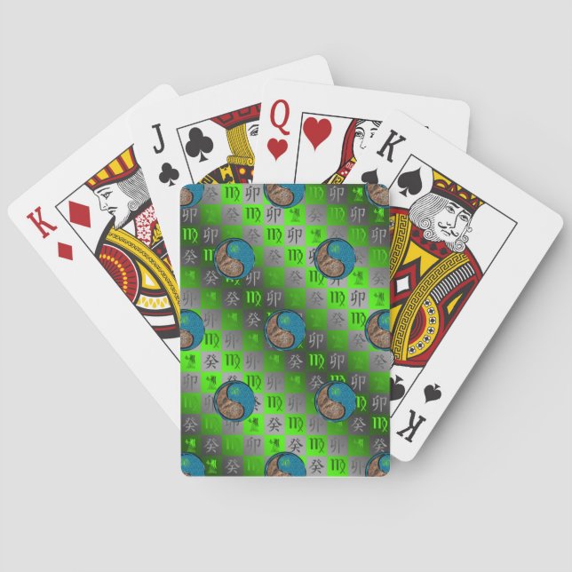 Baraja De Cartas Virgo & Conejo de Agua (Reverso)